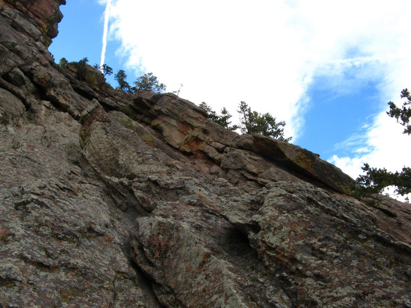 Up towards the traverse.