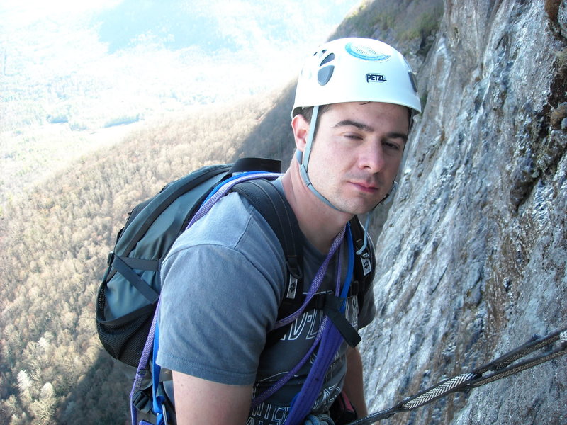 Rope up! Mauricio (MC Hammer) Chaves high on the OR wondering what he's gotten into.