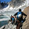 In the Bugaboos, approach to route called "The Ears Between" 