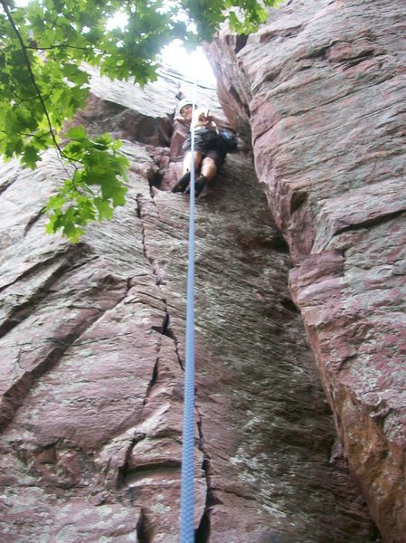 the spine easy but over all a quick fun climb for anyone