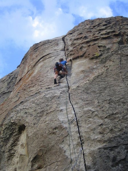 About mid-route.