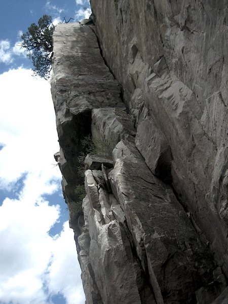 Be Sharp. Follow bolts up right side of arete.