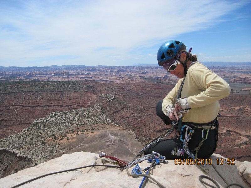 View from the top. It was extremely windy!