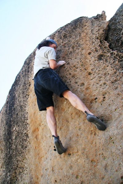 Enjoying the finishing moves on Goldenrod, V6