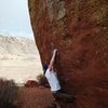 Jared LaVacque on Ghost Dance V7,  Matthew Winters park, CO