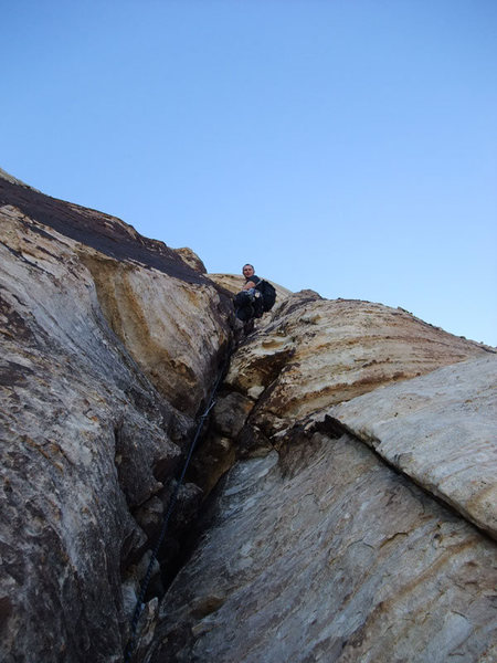 J starting up the last of the two 5.5 pitches