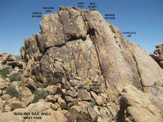 Wailing Sax Wall - West Face