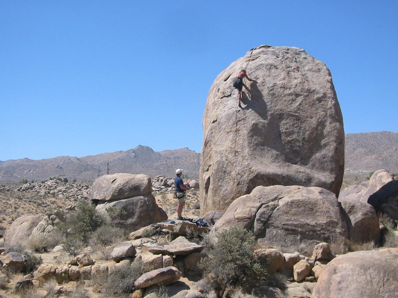 PRINT: Climbing in Coyote Hole, Joshua Tree National Park
