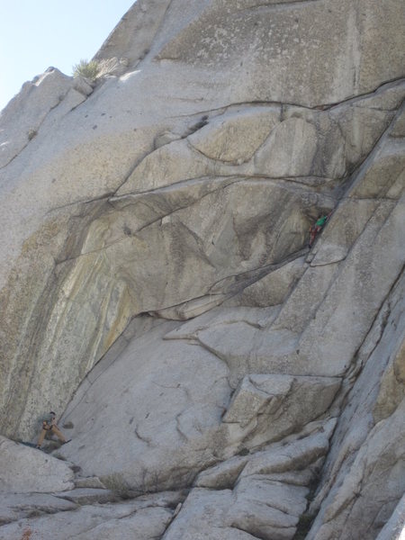 At the first crux