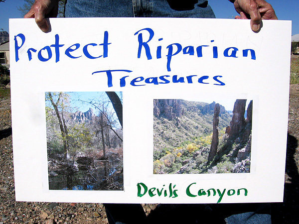 Devil's Canyon has underground aquifers. A 7,000ft Mine would affect ecological sustainability