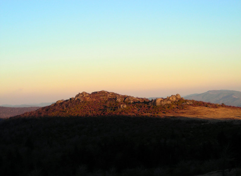 The view of the first cluster (Horizon Area on the right side, the Sunset Area on the left), as seen from the MRNRA
