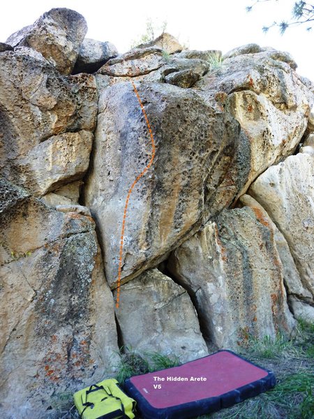 Hidden Cliff Prow Topo