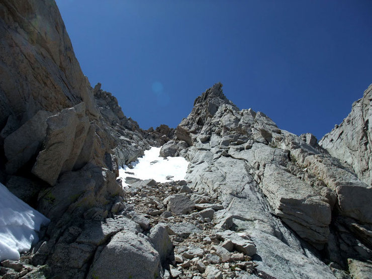final gully to the summit plateau