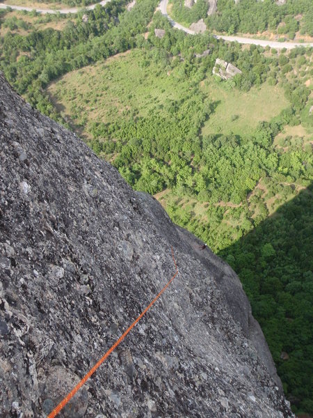 Me hanging out at the anchor a long way up.