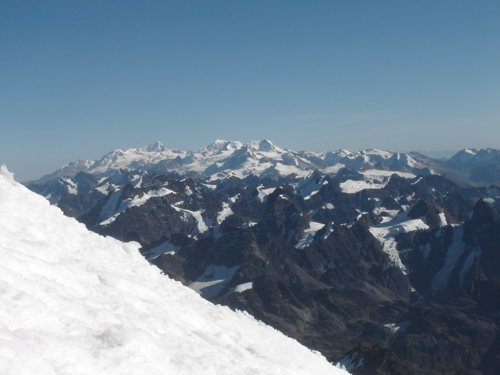 northern Cordillera Real (Illampu, Ancohuma etc.) from Huanya Potosi