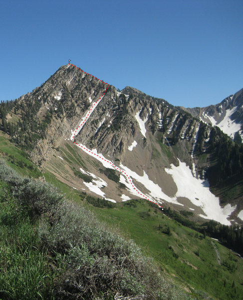 Beta pic of the route. Photo taken July 3, 2010.