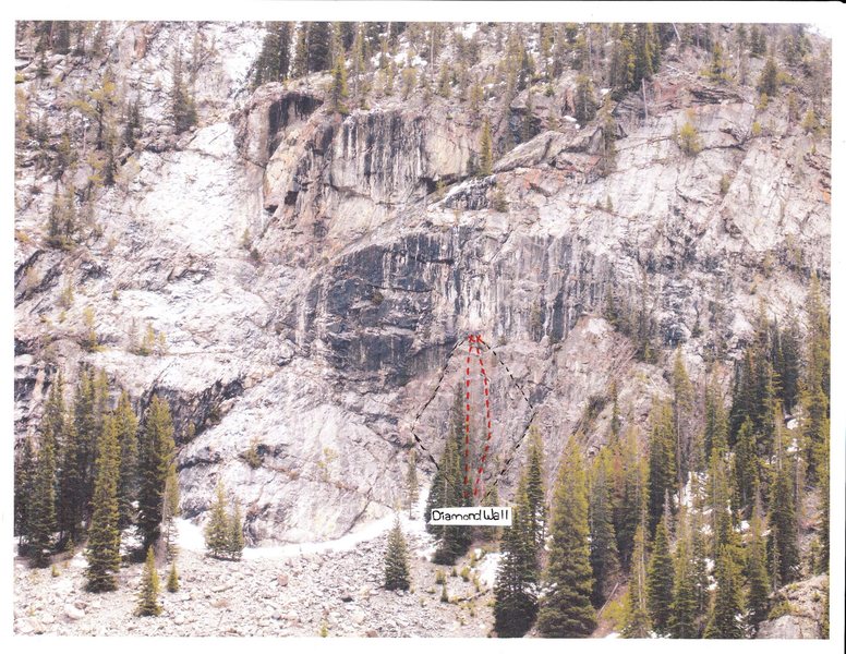 Rock Climbing in The Diamond Wall, 10 Mile Canyon