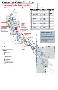 Castlewood Canyon State Park Map Climbing In Castlewood Canyon Sp, Denver Metropolitan Area Bouldering And  Buildering