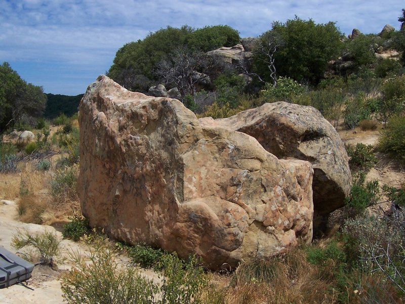 This Gun for Hire, V0+. From the top of this problem, traverse left and finish on Gun Crazy for Why Can't Ya Let 'Em Live?