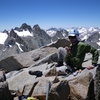 Me atop Mount Sill (14153') after climbing the Swiss Arete (5.7)