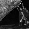 Philip blasting through the "Distance Dyno" (v4+) on the AVP Boulder