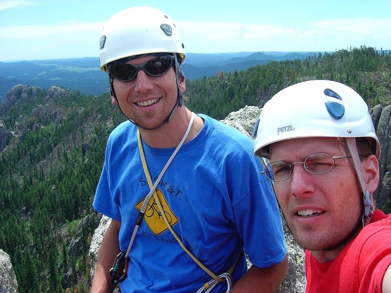 Aaron and I at the top.