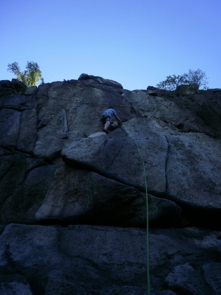 after the crux and ready to cruise