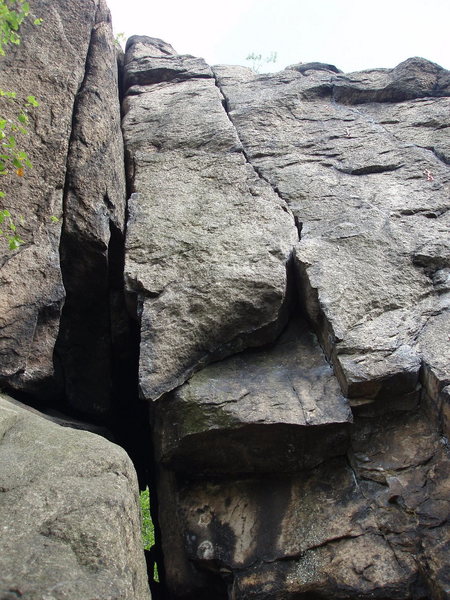 looking up the crack