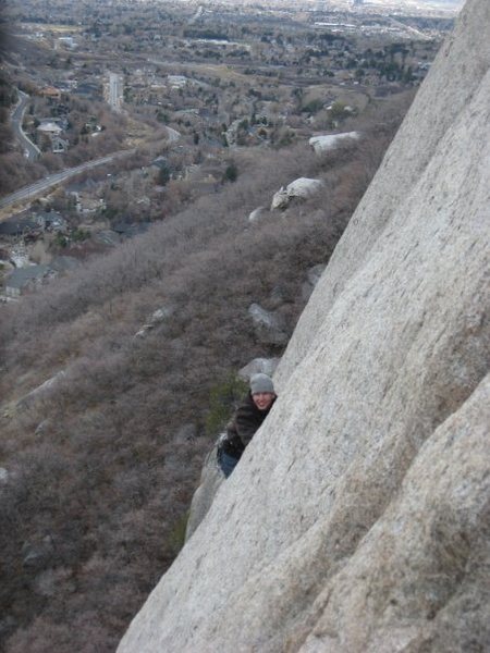 On Cresent Crack in Little Cottonwood Canyon