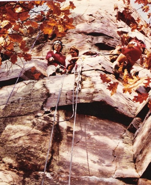 Pete and Tommy celebrate up on FUBAR ledge, after lead of All the Way.