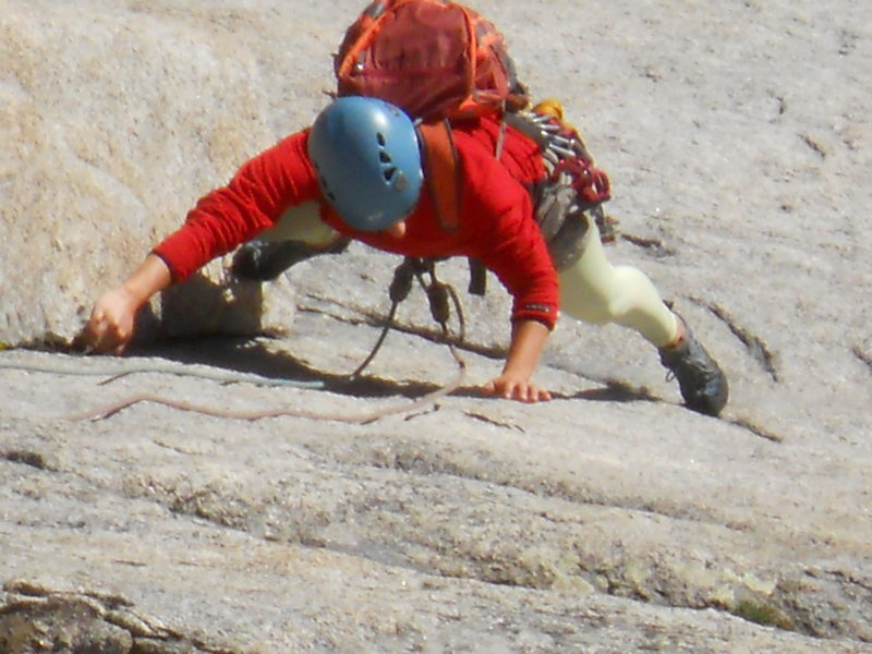 following a pitch on the spearhead, syke's sickle. alpine adventure #2
