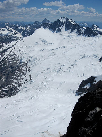 Great view of Boston Glacier from the summit
