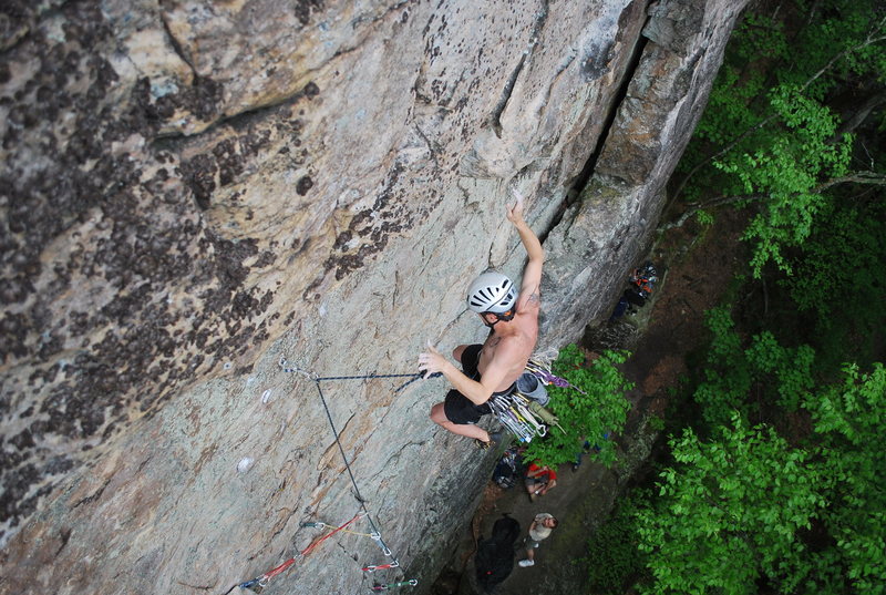 Pumped out on and off of the big roof hold. Thanks to Lenny for the pictures.
