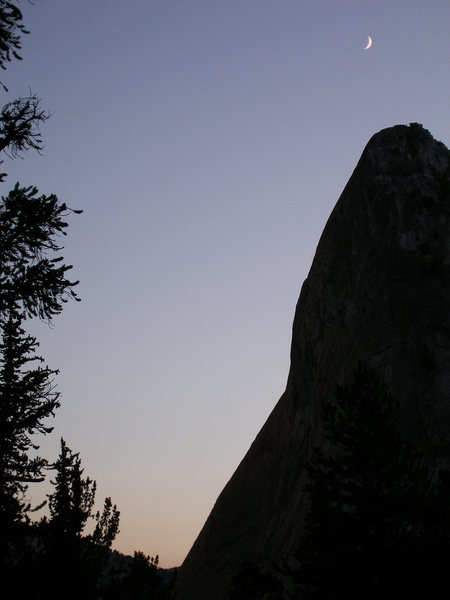 moon over Charlotte Dome