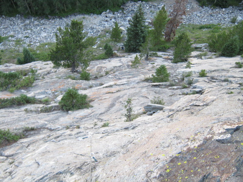 Looking down the first 3 pitches. A 70m easily makes it to here.