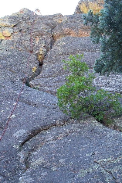 Rite of Summer Dreams (5.7), Mosaic Rock, Tres Piedras, NM.