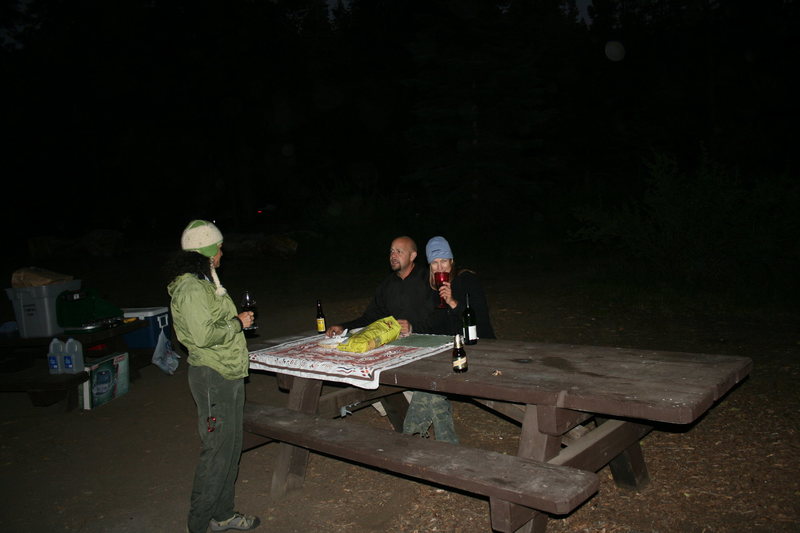 Quacking Aspen Campground Friday Deb, Johnson and Noelle. 8-20-10