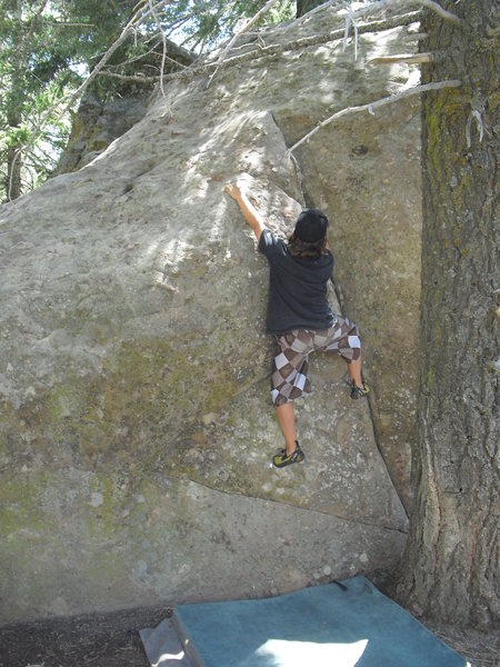 Carlo Rivas on Yellow Beard, Picnic Area, Pine Mountain.
