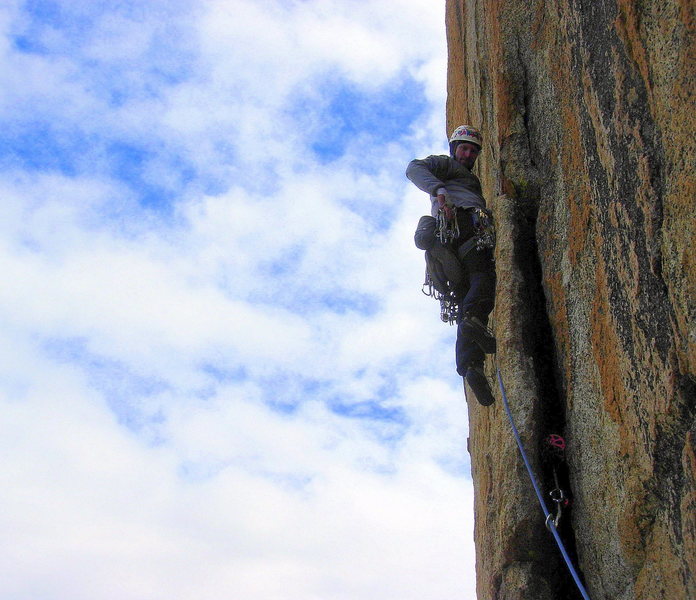 Pitch 3, the bolt-protected move. Photo by Sarah Kate Selling.