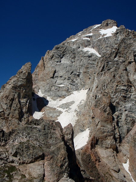 Teepee Pillar and the Grand as viewed from the summit of Disappointment Peak.