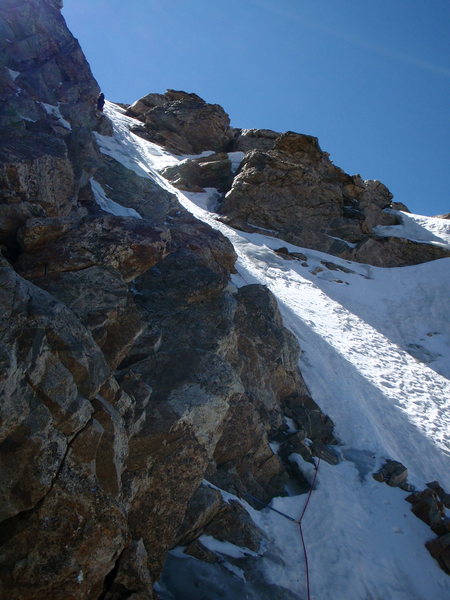 Frosty topping out.