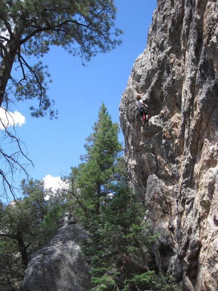 my brother Jeff nearing the top :D