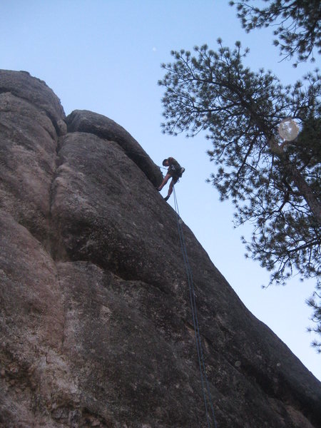 Luke Watkins Rappelling off Afternoon Thunder