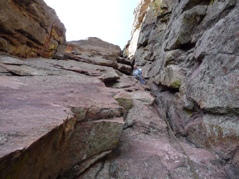 Lower part of the gully.