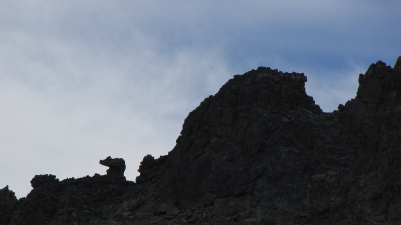The pig, from Otis Peak.