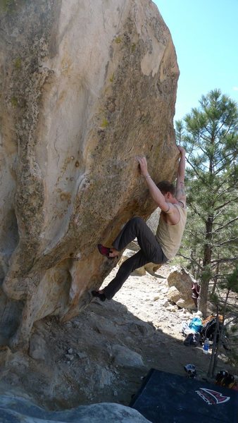 Jared LaVacque enjoying a nice spring lap on The Cube.