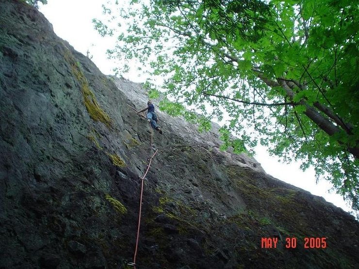 Just a picture I found online of the first pitch of the route