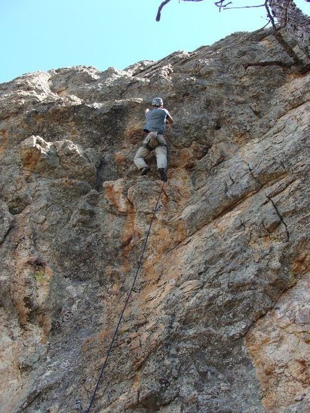 at the long ass-move crux, about to go for the big ass-jug. this part is way harder than anything else on this nice ass-route. photo by jenna ashler.