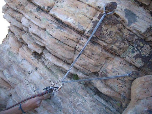An unnecessarily sketchy anchor at the top of the last pitch