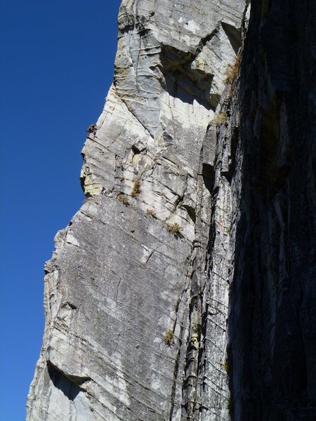 Unknown climbers on the wild and exposed third pitch<br>
<br>
September 2010<br>
<br>